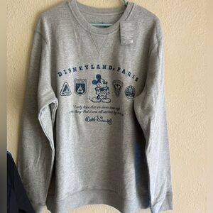 Disneyland Paris Gray Crewneck for Adults